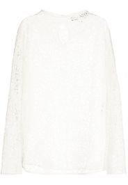 Paule Ka floral-lace top - Bianco