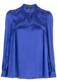 Paule Ka silk long-sleeved blouse - Blu