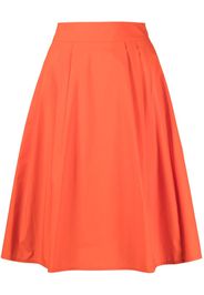 Paule Ka poplin-textured A-line skirt - Arancione