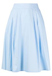 Paule Ka poplin-textured A-line skirt - Blu