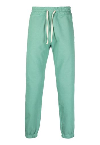 Paura drawstring cotton track pants - Verde