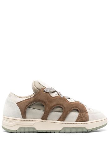 Paura panelled low-top sneakers - Toni neutri