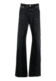 Paura panelled straight-leg jeans - Nero