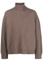 Paura roll-neck knit jumper - Marrone
