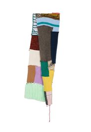 Paura patchwork knitted scarf - Multicolore