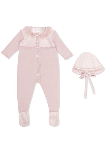 crochet trim babygrow