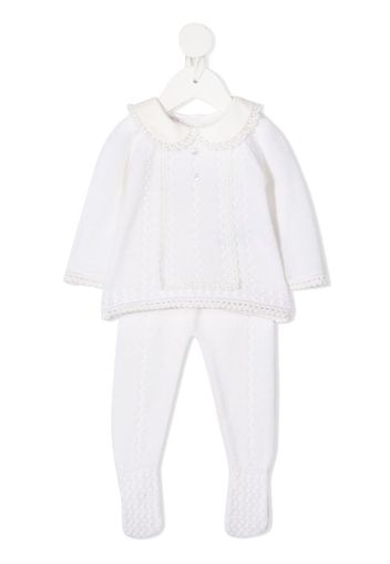 crochet trim tracksuit