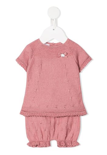 Paz Rodriguez knitted bloomers set - Rosa