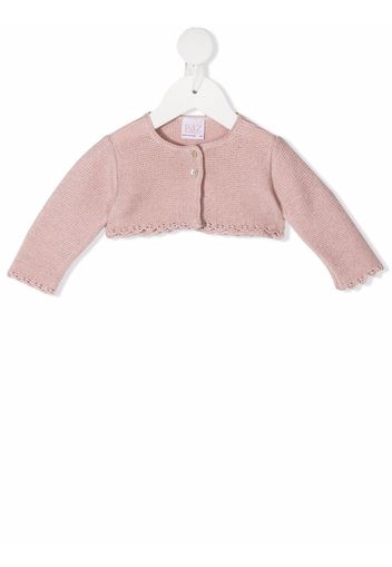 Paz Rodriguez Cardigan con orlo a smerlo - Rosa