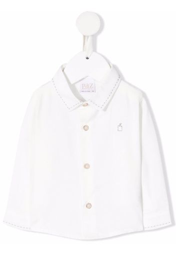 Paz Rodriguez stitch detail shirt - Bianco