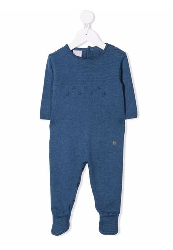 Paz Rodriguez appliqué knitted pajamas - Blu