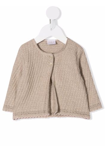 Paz Rodriguez scalloped crochet cardigan - Toni neutri