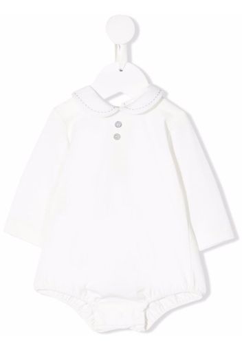 Paz Rodriguez long-sleeved cotton body - Bianco