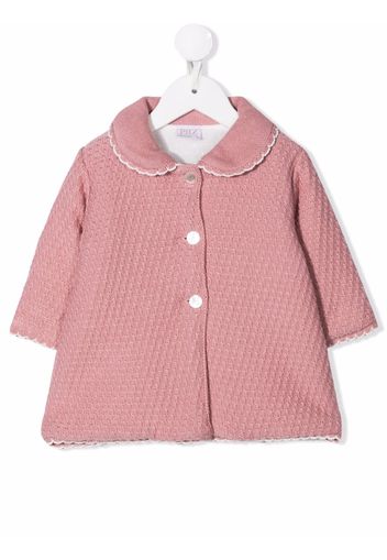 Paz Rodriguez buttoned-up crochet coat - Rosa