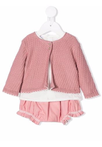 Paz Rodriguez three piece baby set - Rosa