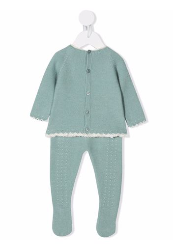 Paz Rodriguez knitted wool two-piece set - Verde