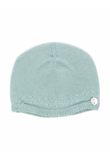 Paz Rodriguez button detail knit hat - Verde