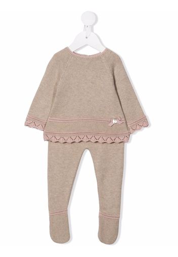 Paz Rodriguez knit baby set - Toni neutri