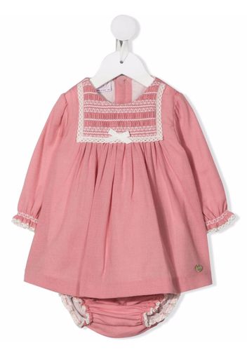 Paz Rodriguez long sleeve cotton dress - Rosa