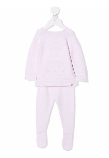 Paz Rodriguez knitted trouser set - Rosa