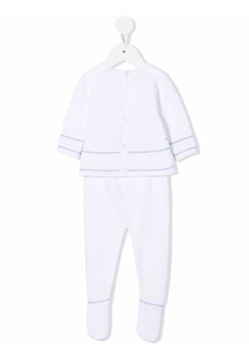 Paz Rodriguez fine-knit two-piece set - Bianco