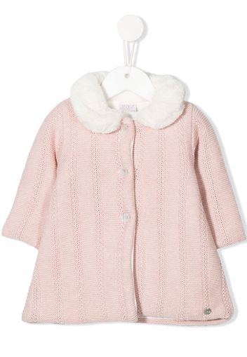 Paz Rodriguez faux-fur collar coat - Rosa