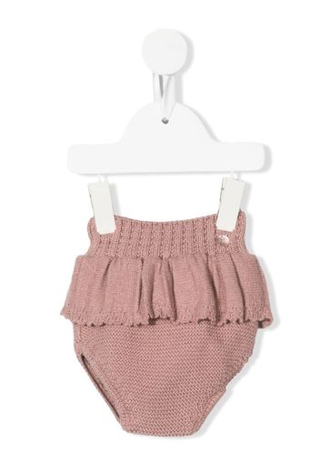 Paz Rodriguez peplum-waist knitted shorties - Rosa