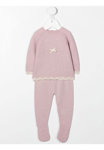 Paz Rodriguez wool lace trim pyjamas - Rosa