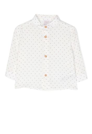 Paz Rodriguez star-print long-sleeve shirt - Bianco