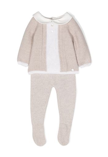 Paz Rodriguez wool trouser set - Toni neutri