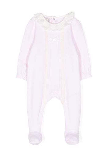 Paz Rodriguez frilled collar cotton babygrow - Rosa