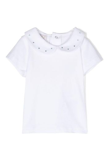 Paz Rodriguez Peter Pan-collar T-shirt - Bianco