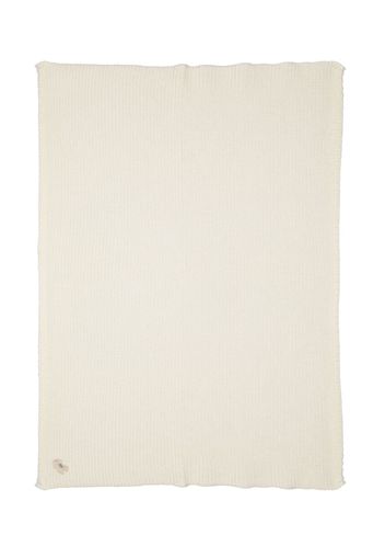 Paz Rodriguez faux-flower cotton blanket - Giallo