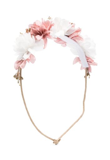 Paz Rodriguez floral-appliqué headband - Rosa