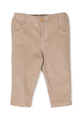 Paz Rodriguez corduroy elastic-waist trousers - Toni neutri