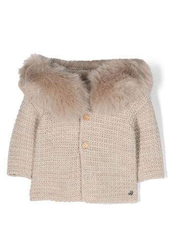 Paz Rodriguez Bambalina hooded knittted coat - Toni neutri