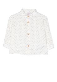 Paz Rodriguez star-print long-sleeve shirt - Bianco