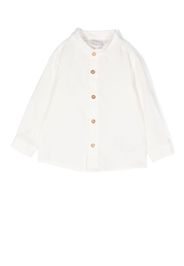 Paz Rodriguez button-up collarless shirt - Bianco