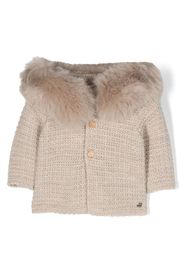 Paz Rodriguez Bambalina hooded knittted coat - Toni neutri