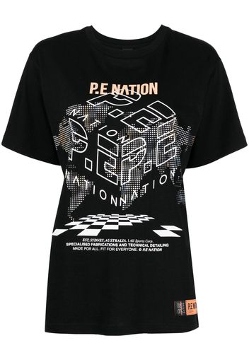 P.E Nation T-shirt con stampa - Nero