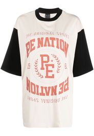 P.E Nation T-shirt Sideout con stampa - Toni neutri