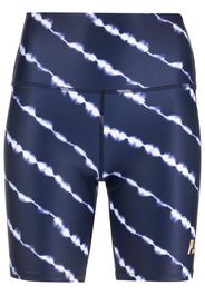 P.E Nation Shorts biker con fantasia tie-dye Ascend - Blu