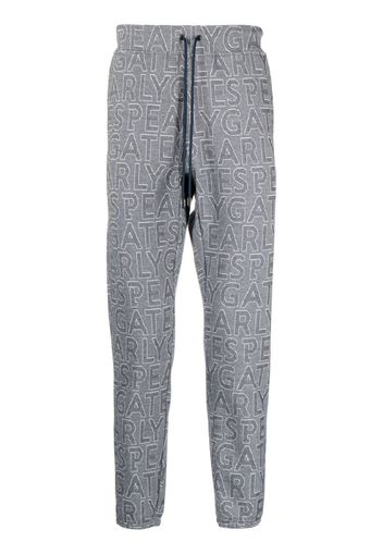 PEARLY GATES logo-print drawstring track pants - Blu