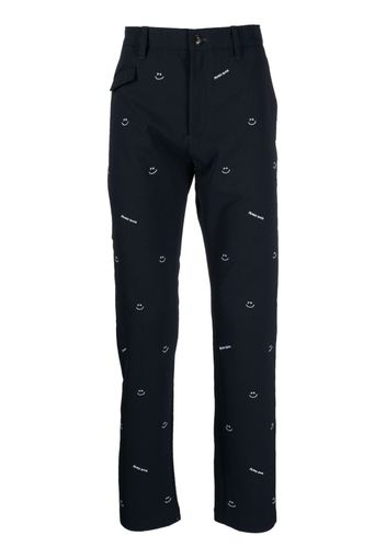 PEARLY GATES Pantaloni con ricamo - Blu