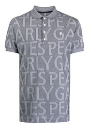 PEARLY GATES logo-jacquard polo shirt - Grigio