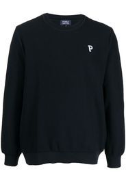 PEARLY GATES logo-patch crew neck sweater - Nero