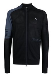 PEARLY GATES zip-up knitted sport jacket - Nero