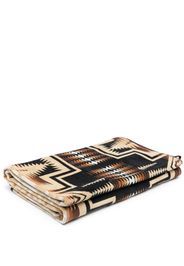 Pendleton jacquard oversized towel - Nero