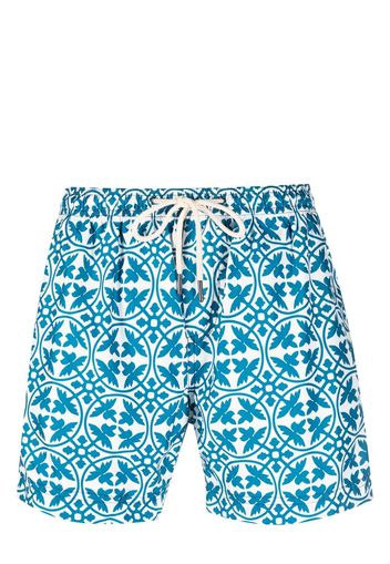 PENINSULA SWIMWEAR Costume da bagno con stampa geometrica - Blu