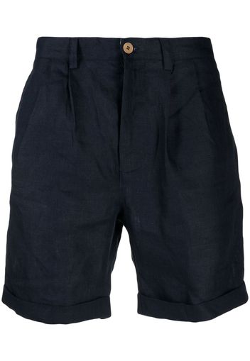 PENINSULA SWIMWEAR straight-leg linen bermuda shorts - Blu